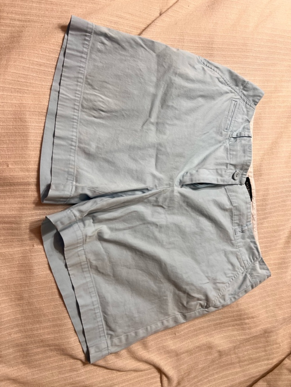 Talbots Light Blue Women's Flat-Front Cotton Shorts